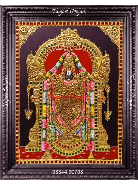 Lord Balaji Authentic Tanjore Style Painting